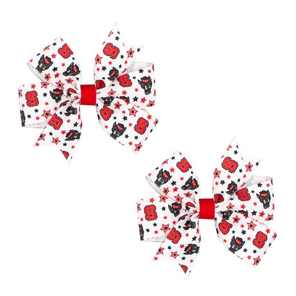 Hair Bow Mini Star Print